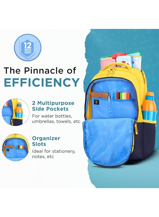 سكاي باجز Skybags Stash 38 Liters Casual Backpack for Boys and Girls | 3 Compartments, Quick Access Pocket, Organizer | Perfect for School & Travel - Unisex - Image 2